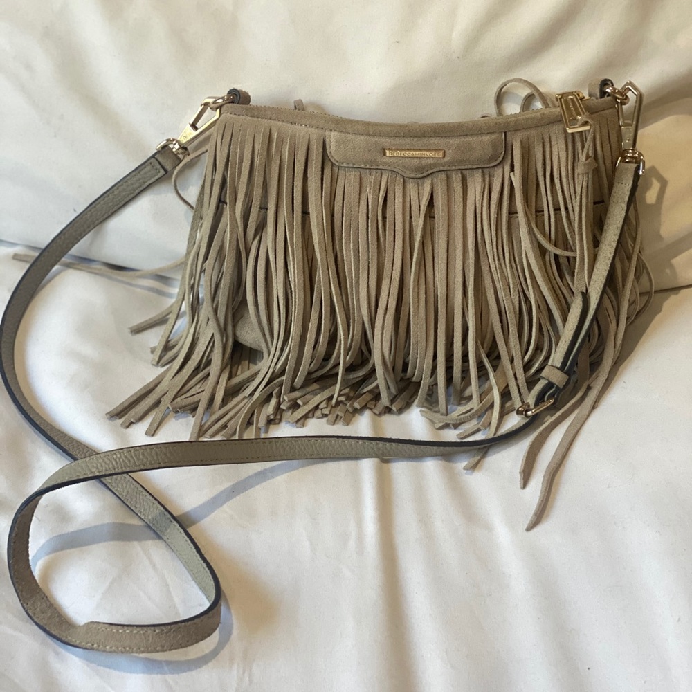 Rebecca Minkoff Suede Fringe Crossbody